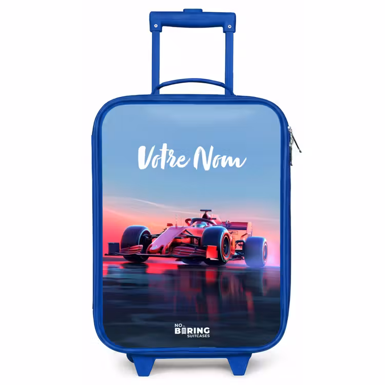 Valise enfant - Bleu - Coureur rouge — 1