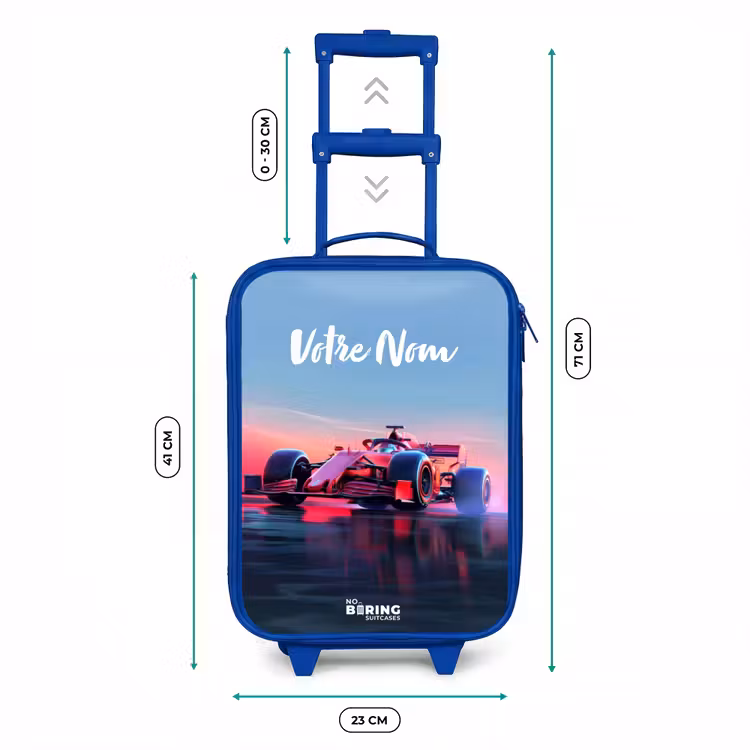 Valise enfant - Bleu - Coureur rouge — 6