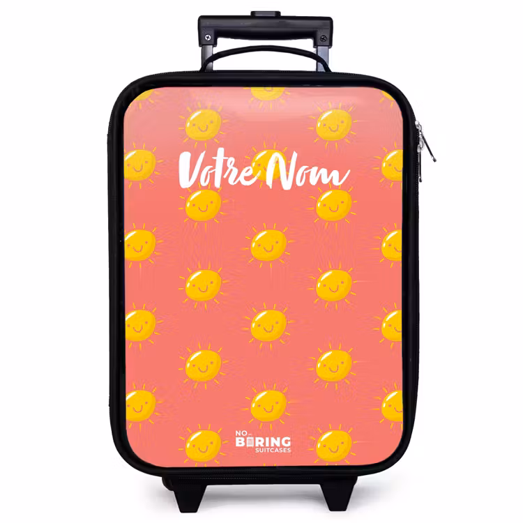 Valise enfant - Situation ensoleillée corail — 1