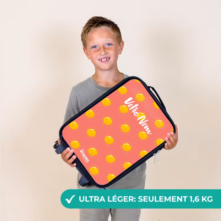 Valise enfant - Situation ensoleillée corail — 2