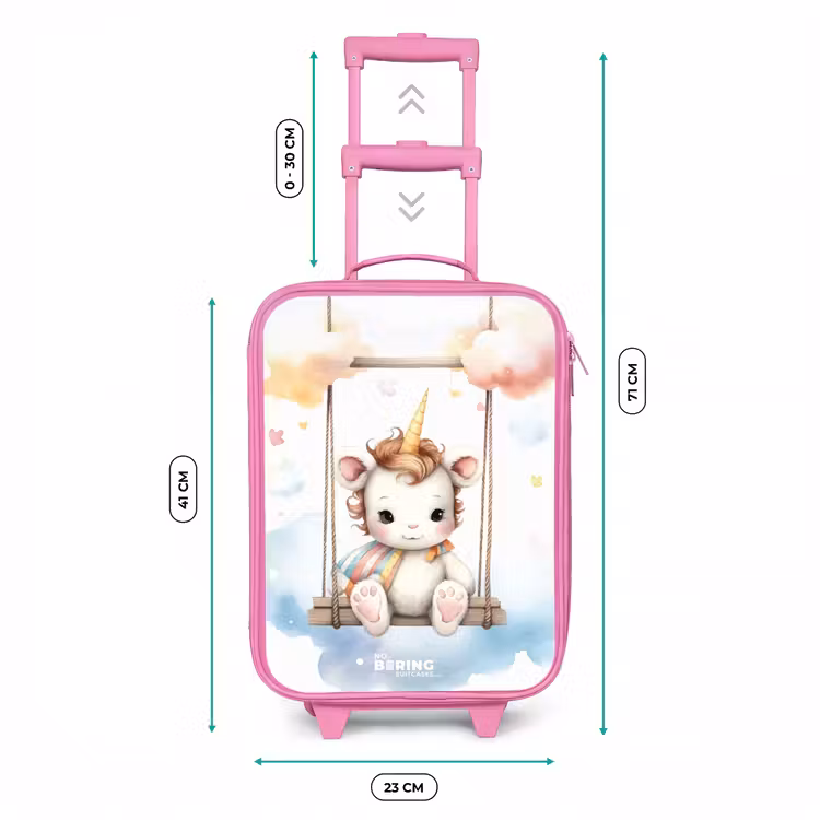 Valise enfant - Rose - Bébé licorne à bercer — 6