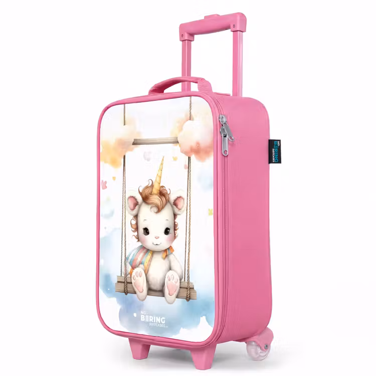 Valise enfant - Rose - Bébé licorne à bercer — 8