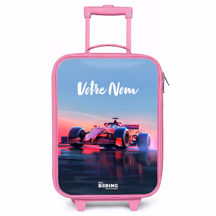 Valise enfant - Rose - Coureur rouge — 1