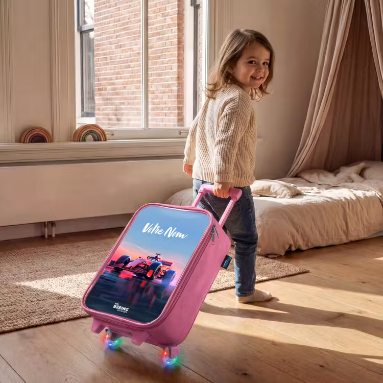 Valise enfant - Rose - Coureur rouge — 2