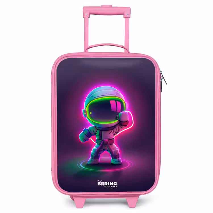 Valise enfant - Rose - Espace karaté néon — 1