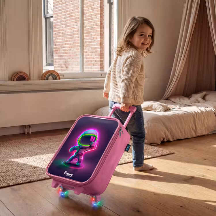 Valise enfant - Rose - Espace karaté néon — 2