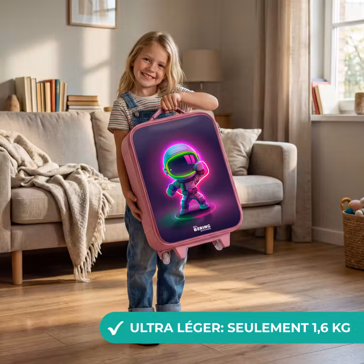 Valise enfant - Rose - Espace karaté néon — 3