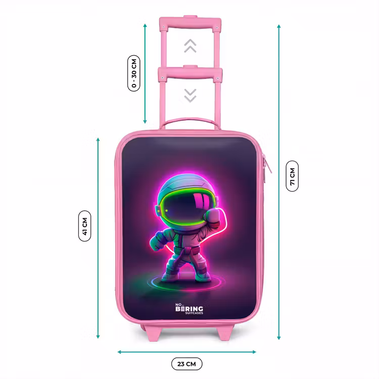 Valise enfant - Rose - Espace karaté néon — 6