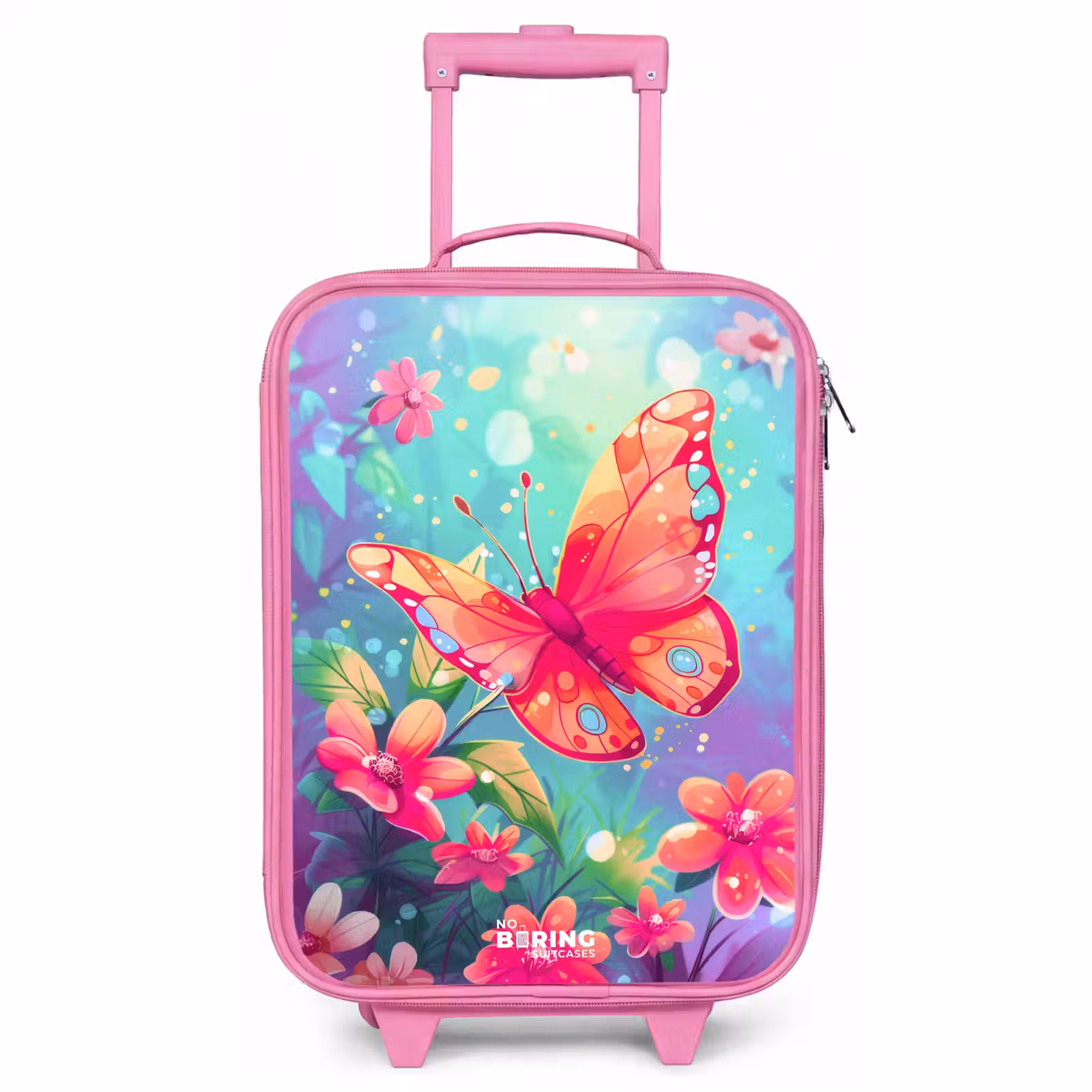 Valise enfant - Rose - Superbe papillon — 1