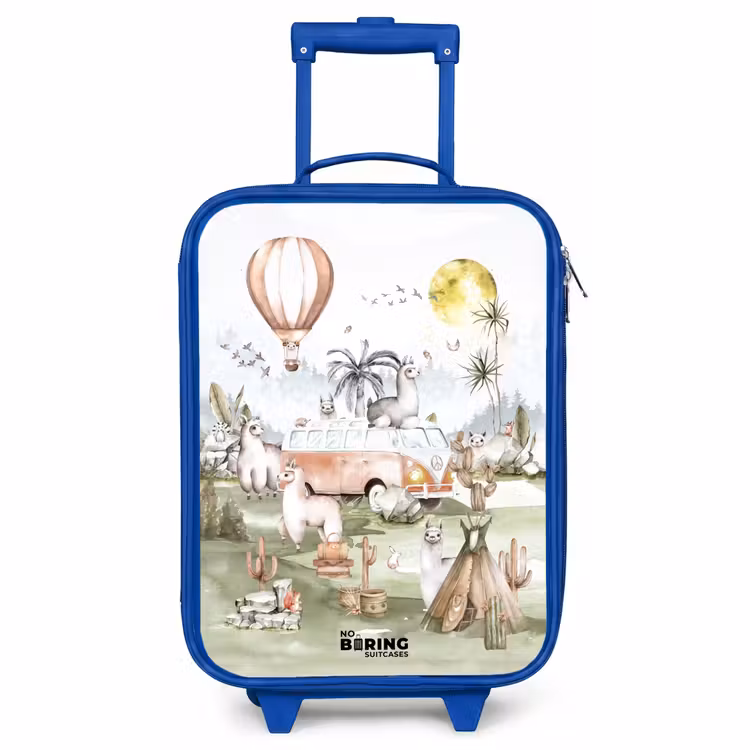 Valise enfant - Bleu - Aventure en alpaga — 1