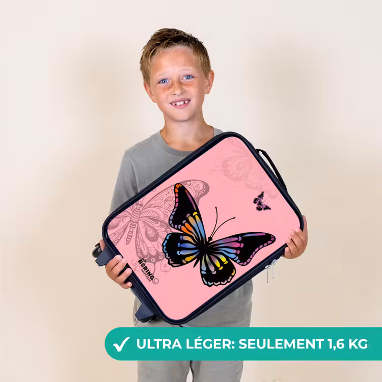 Valise enfant - Papillon Bubblegum — 2