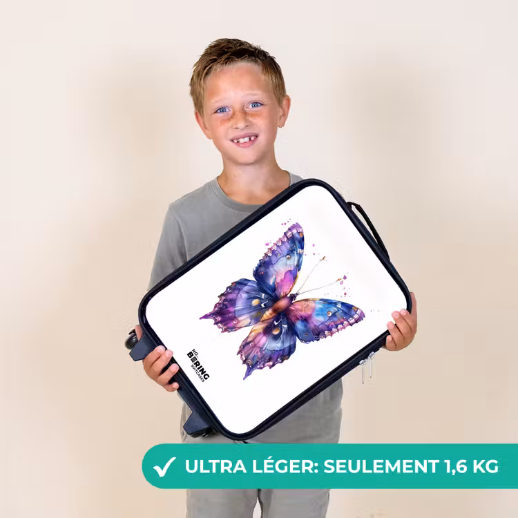Valise enfant - Papillon violet — 2