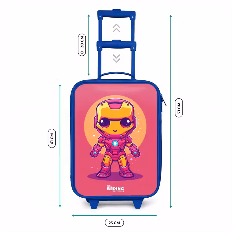 Valise enfant - Bleu - Ranger rose — 6