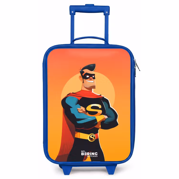 Valise enfant - Bleu - Super-héros ensoleillé — 1