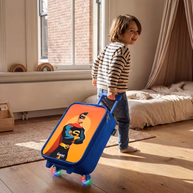 Valise enfant - Bleu - Super-héros ensoleillé — 2