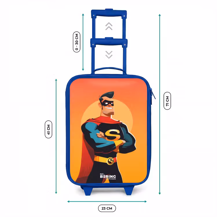 Valise enfant - Bleu - Super-héros ensoleillé — 6