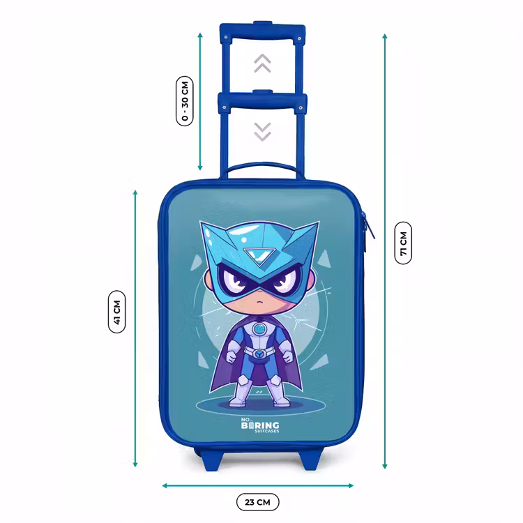 Valise enfant - Bleu - Tornade turquoise — 6
