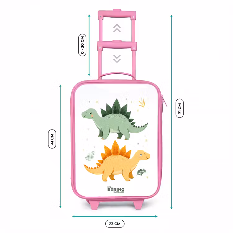 Valise enfant - Rose - Amis joyeux du stégosaure — 6