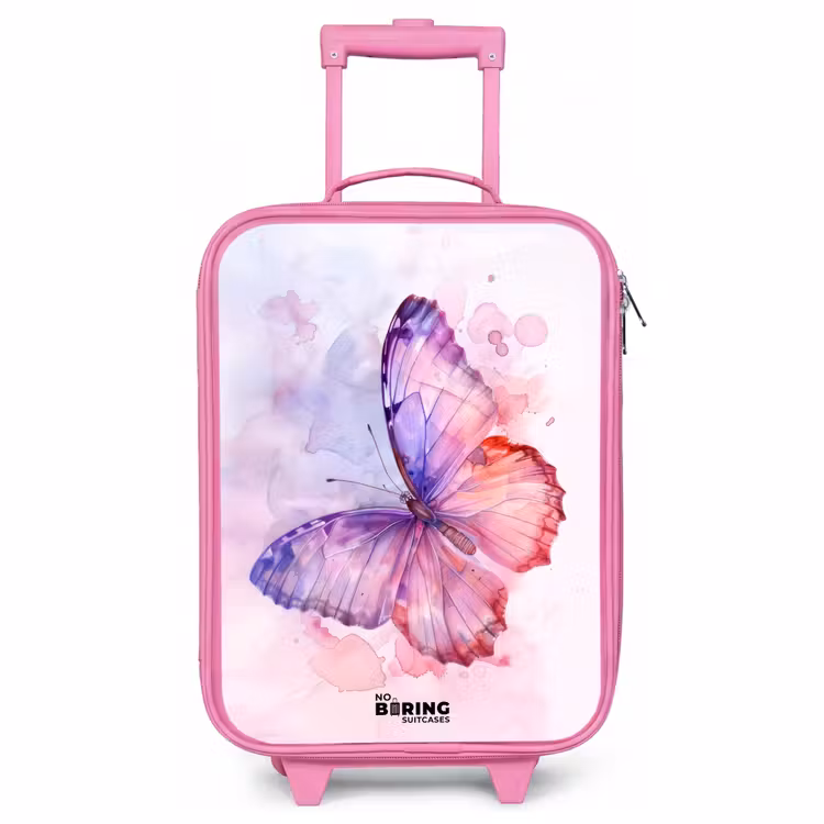 Valise enfant - Rose - Aquarelle aurore — 1