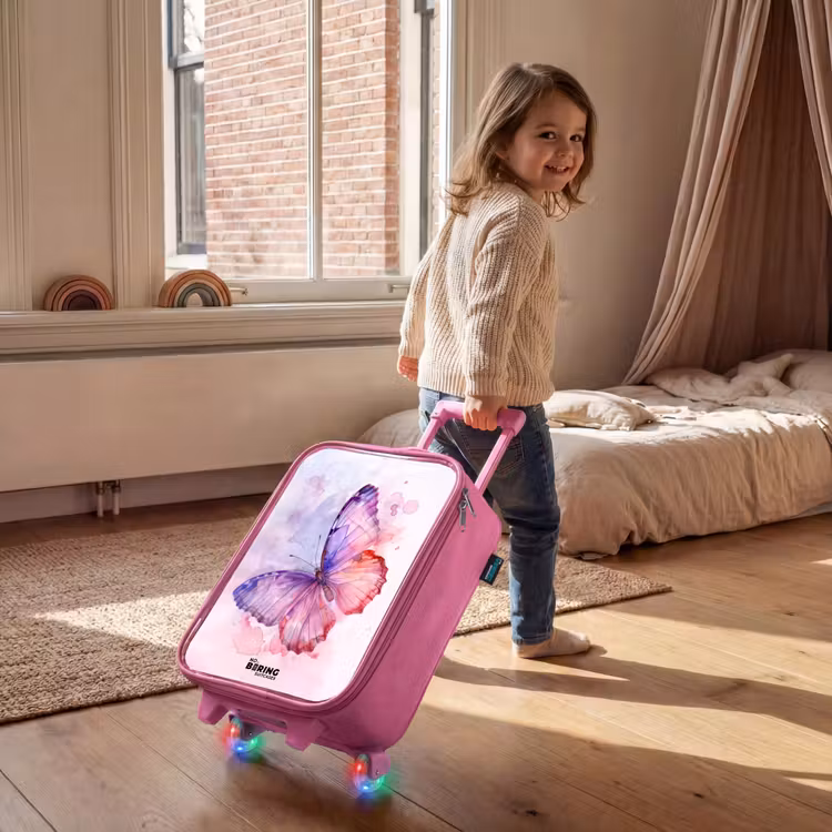 Valise enfant - Rose - Aquarelle aurore — 2