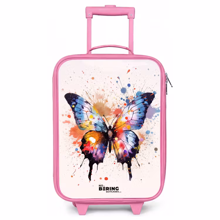 Valise enfant - Rose - Explosion du papillon — 1