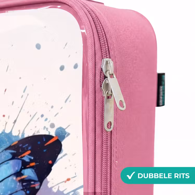 Valise enfant - Rose - Explosion du papillon — 7