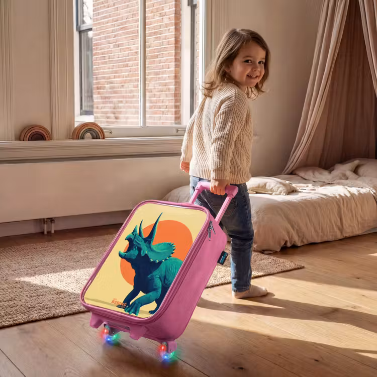 Valise enfant - Rose - Guerrier à cornes au soleil — 2