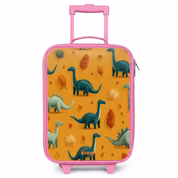 Valise enfant - Rose - Longs cous dans un paysage d'automne — 1