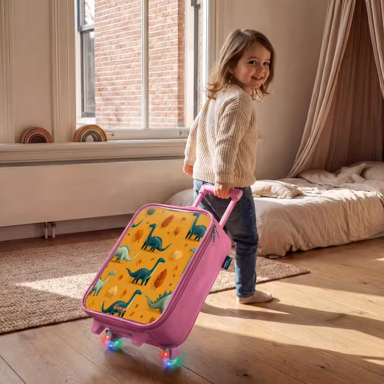 Valise enfant - Rose - Longs cous dans un paysage d'automne — 2