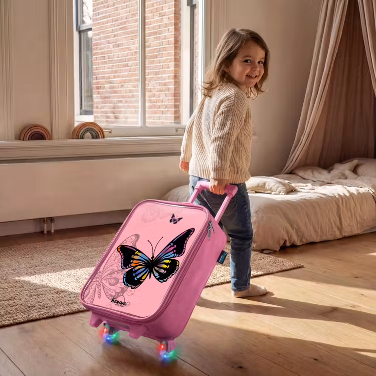 Valise enfant - Rose - Papillon Bubblegum — 2