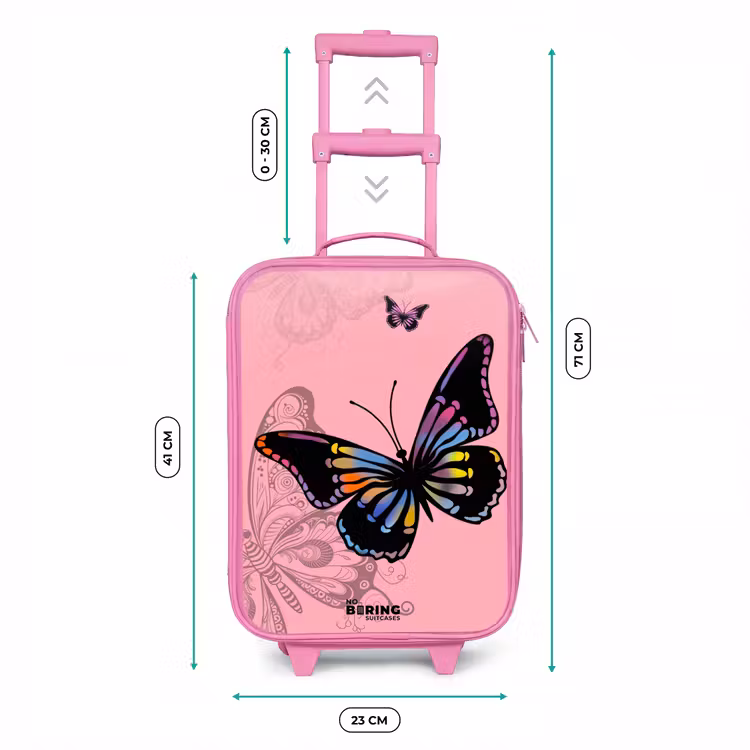 Valise enfant - Rose - Papillon Bubblegum — 6