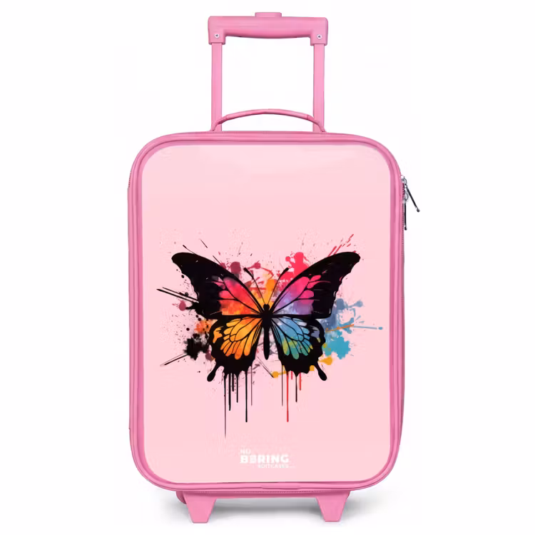 Valise enfant - Rose - Peinture pour papillons — 1