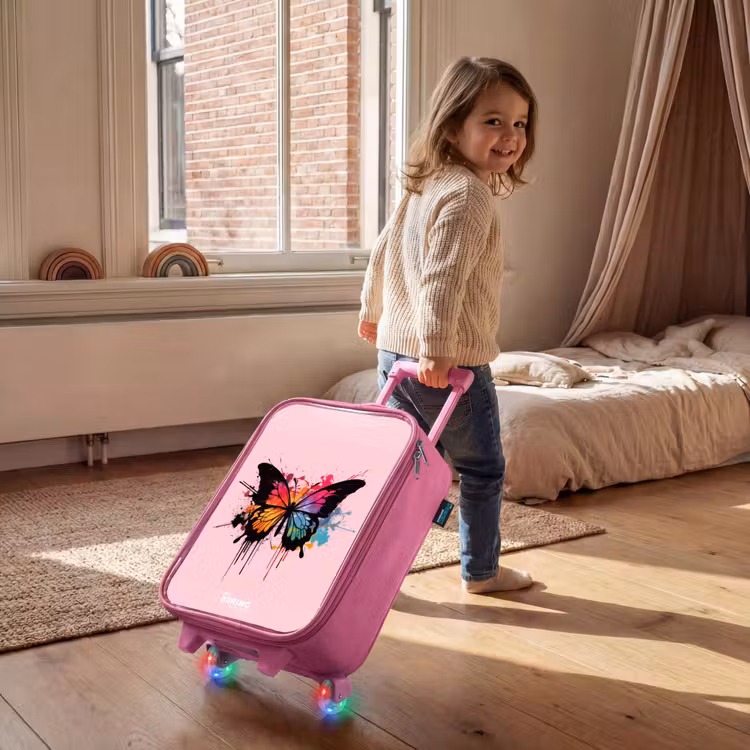 Valise enfant - Rose - Peinture pour papillons — 2