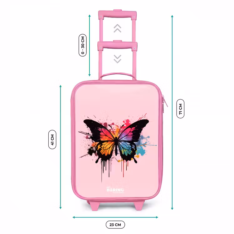 Valise enfant - Rose - Peinture pour papillons — 6