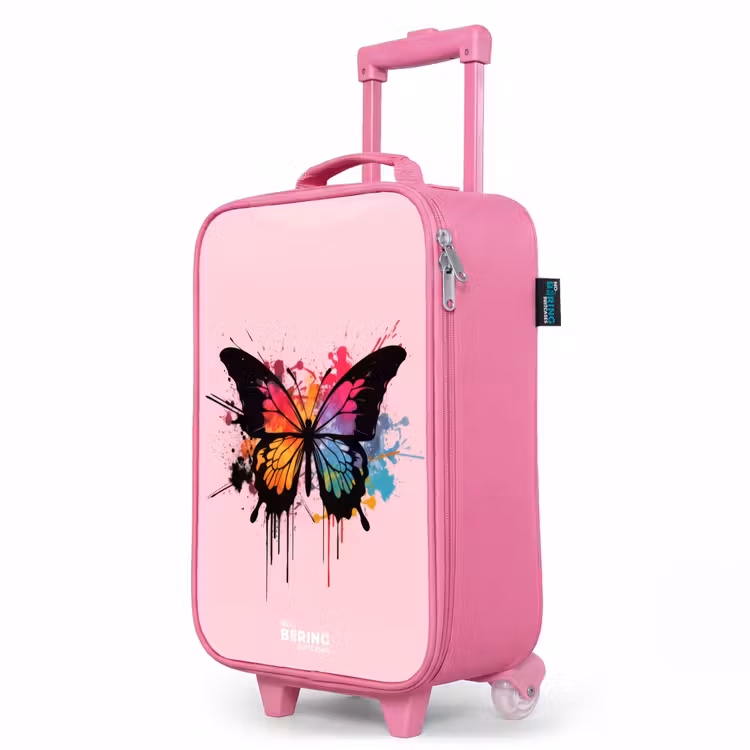Valise enfant - Rose - Peinture pour papillons — 8