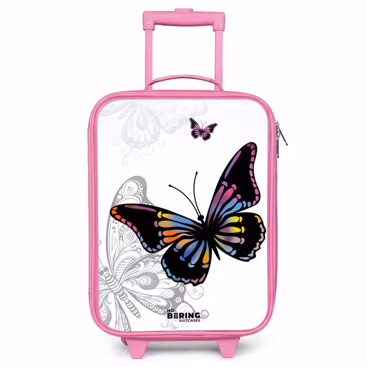 Valise enfant - Rose - Pétale papillon — 1
