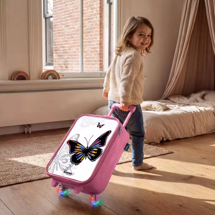Valise enfant - Rose - Pétale papillon — 2