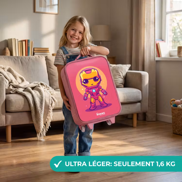 Valise enfant - Rose - Ranger rose — 3
