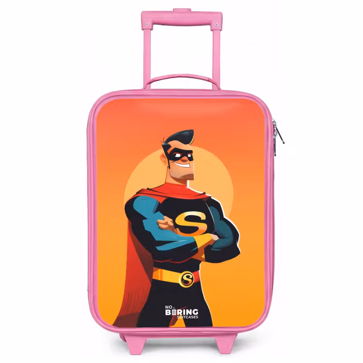 Valise enfant - Rose - Super-héros ensoleillé — 1
