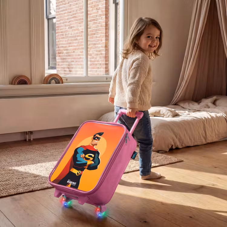 Valise enfant - Rose - Super-héros ensoleillé — 2