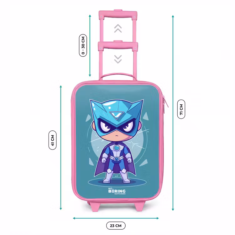 Valise enfant - Rose - Tornade turquoise — 6