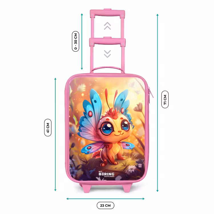 Valise enfant - Rose - Valerio en forme de papillon — 6