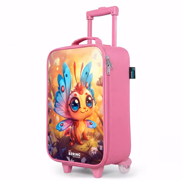 Valise enfant - Rose - Valerio en forme de papillon — 8