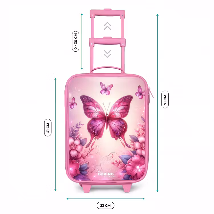 Valise enfant - Rose - Vallée des papillons — 6