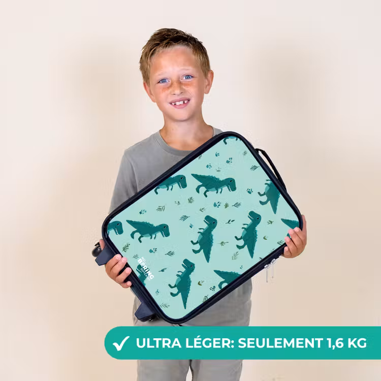 Valise enfant - T. rex amical entre les pistes — 2