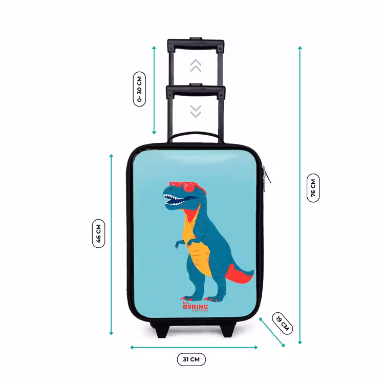 Valise enfant - T. rex cool avec des lunettes de soleil — 7