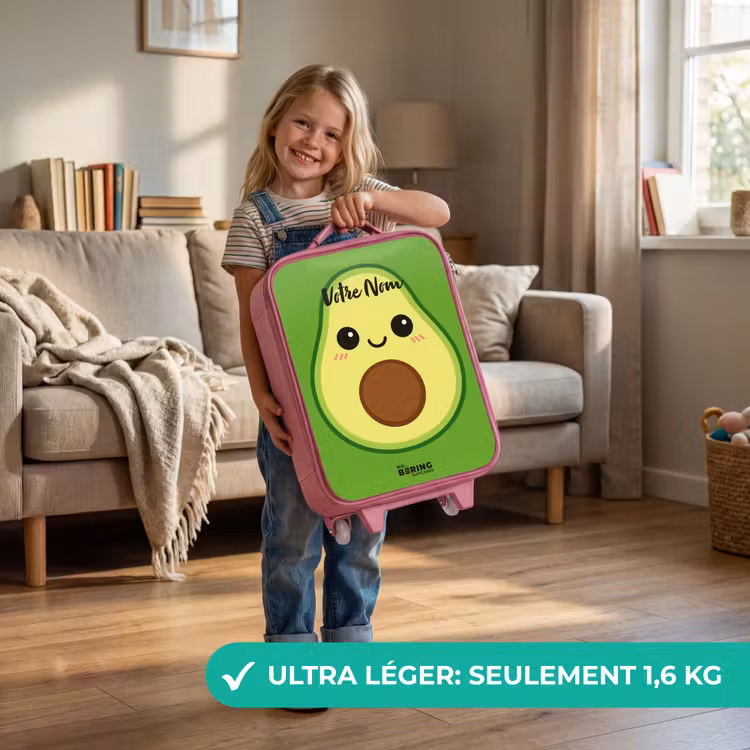 Valise enfant - Rose - Kawai - Avocado - Vert — 3