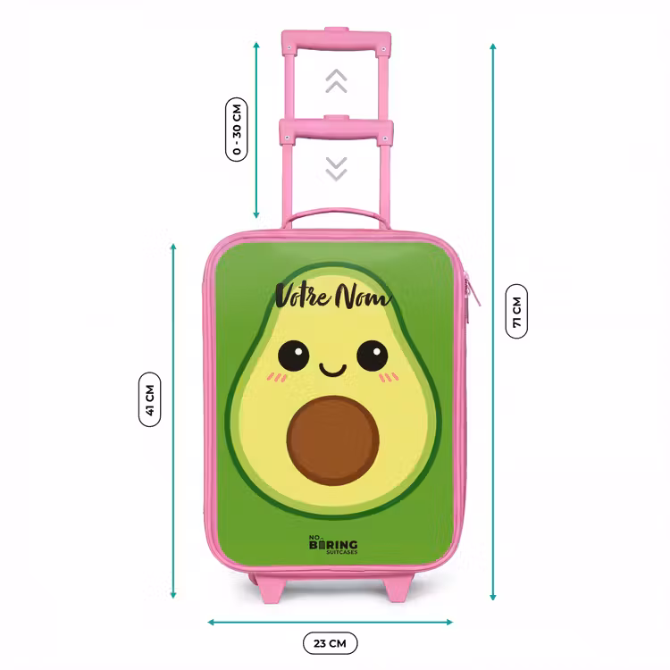 Valise enfant - Rose - Kawai - Avocado - Vert — 6