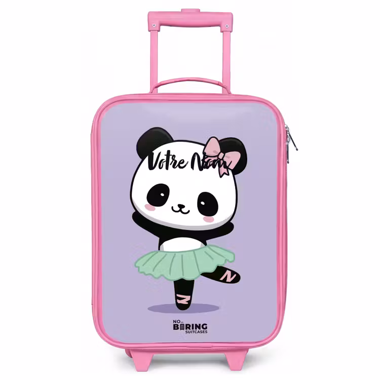 Valise enfant - Rose - Kawai - Ballet - Panda — 1