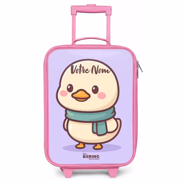 Valise enfant - Rose - Kawai - Canard - Echarpe — 1